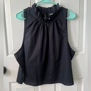 NWT Maeve Sleeveless Top with Ruffle Neck